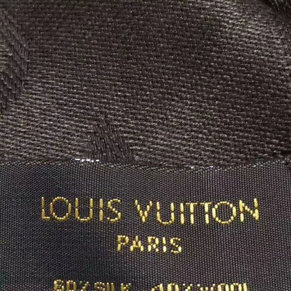 LOUIS VUITTON Monogram PatternDark Brown - Scarf Silk, Wool 428-010425 - Picture 4 of 5